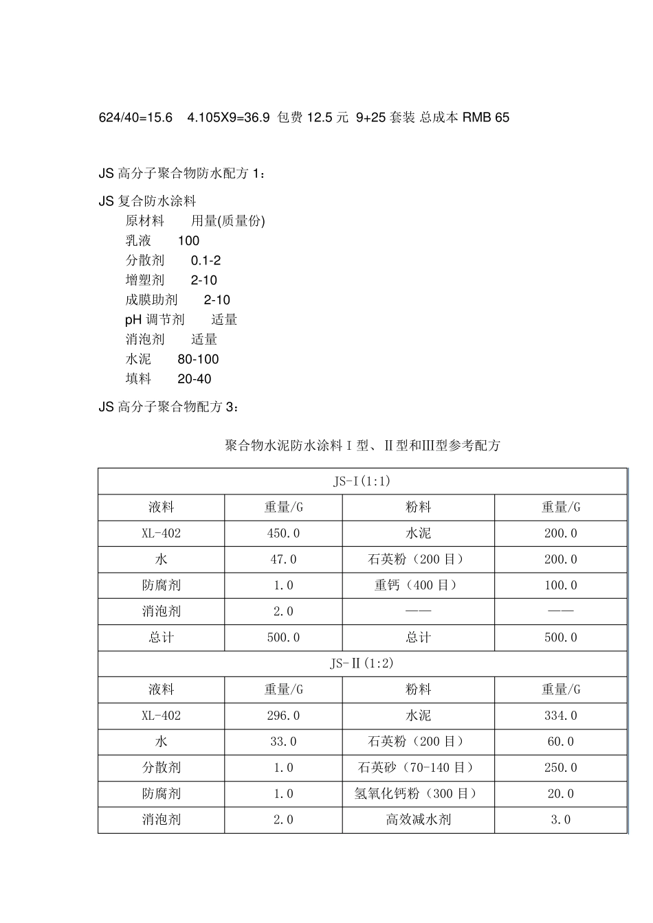 史上最全防水配方材料大全_第3页