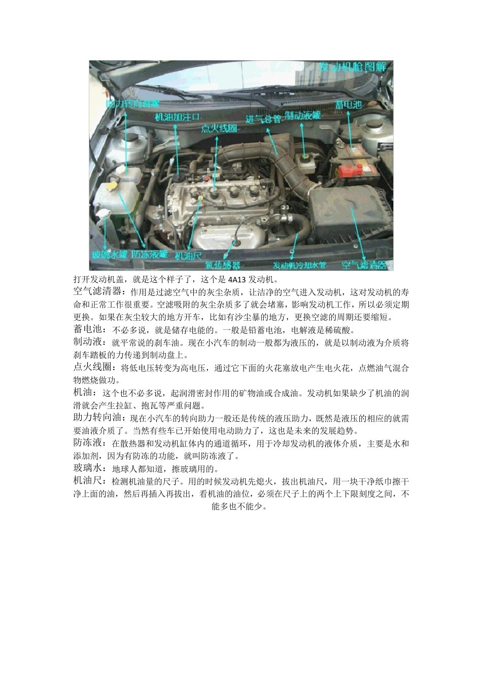 史上最全面的汽车各零件部位图解有图解说_第1页