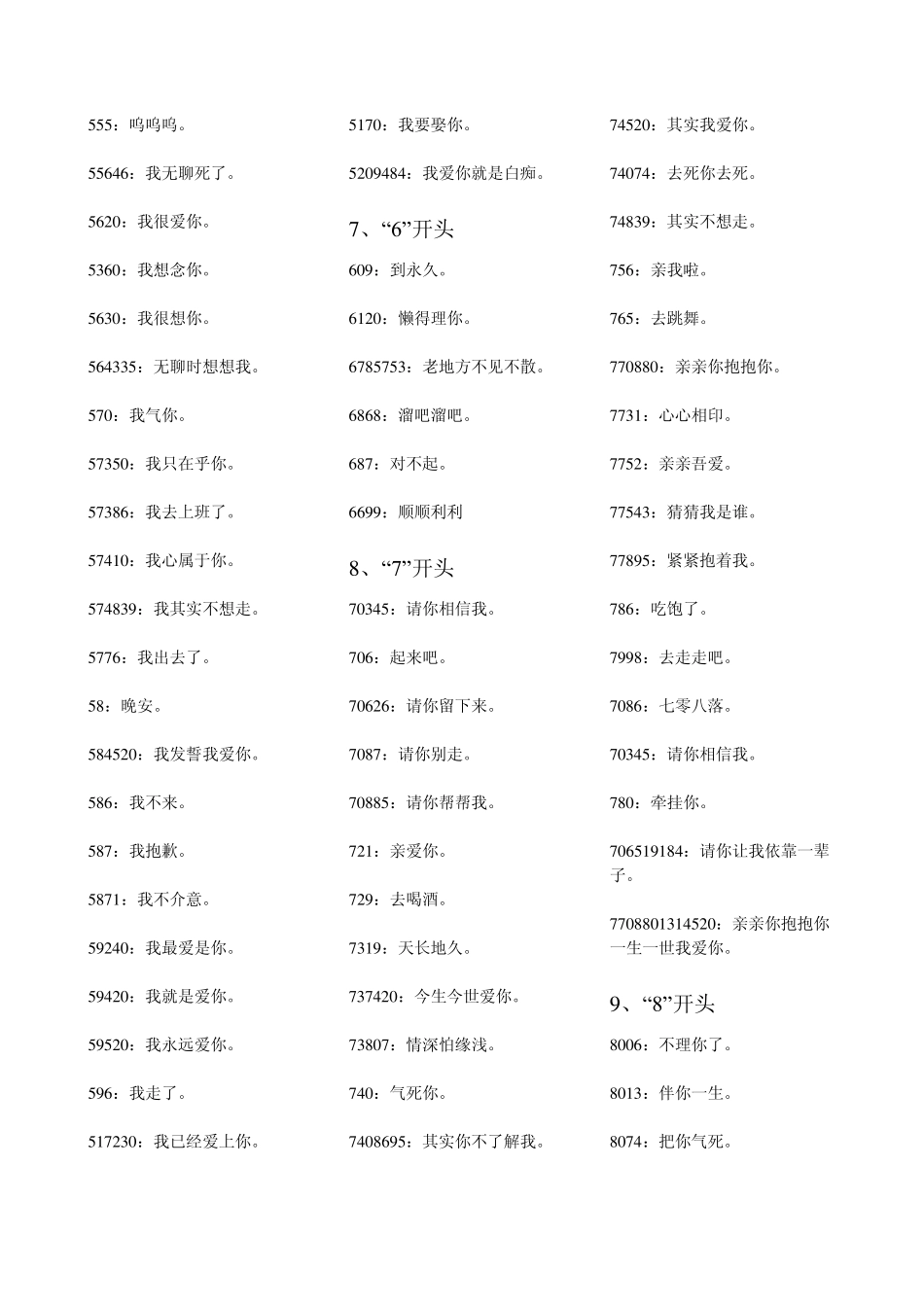 史上范围最广的数字谐音大全_第3页