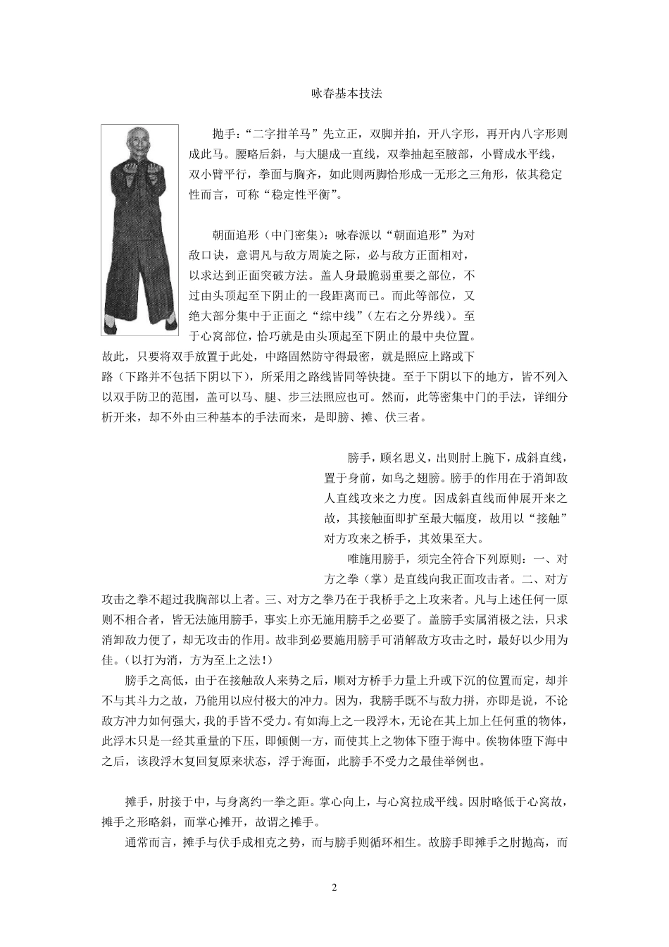 叶问亲传116式咏春木人桩法_第2页