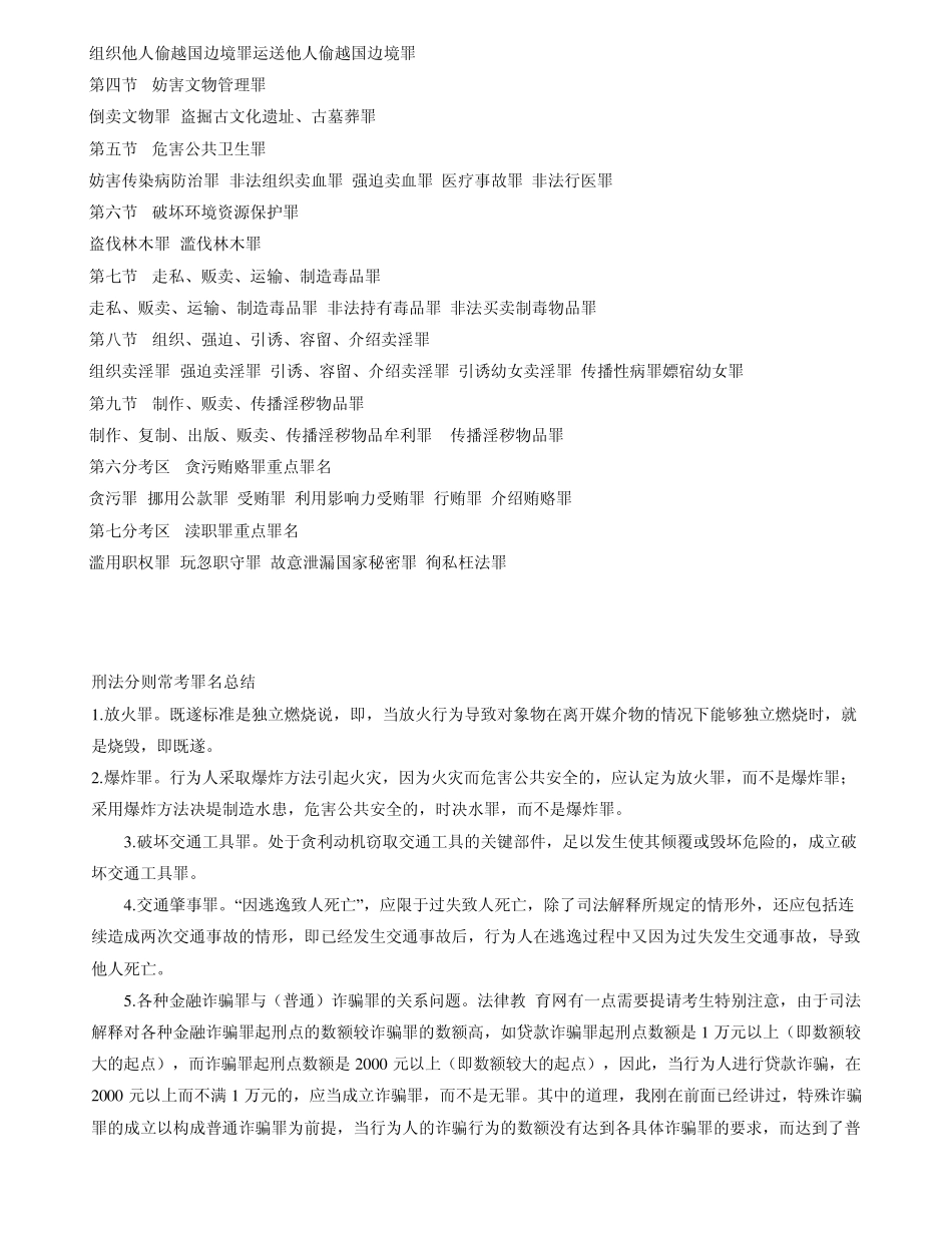司法考试刑法分则重点罪名及其解析_第2页