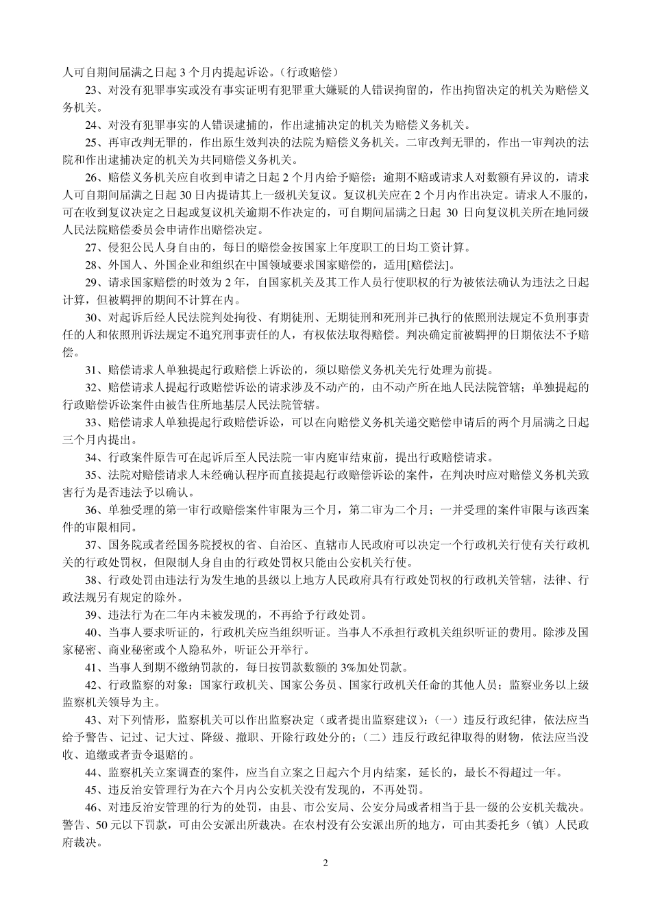 司法考试法条快速记忆800条_第2页