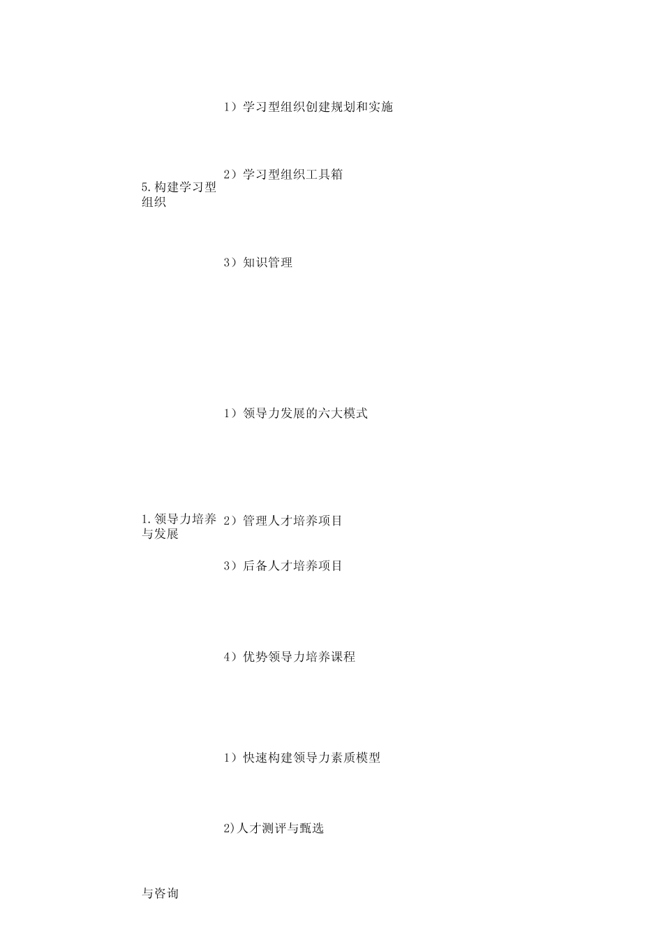 各个公司的管理咨询服务_第2页
