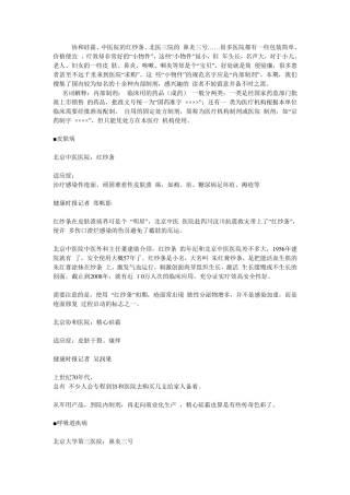 各医院有名的内部制剂