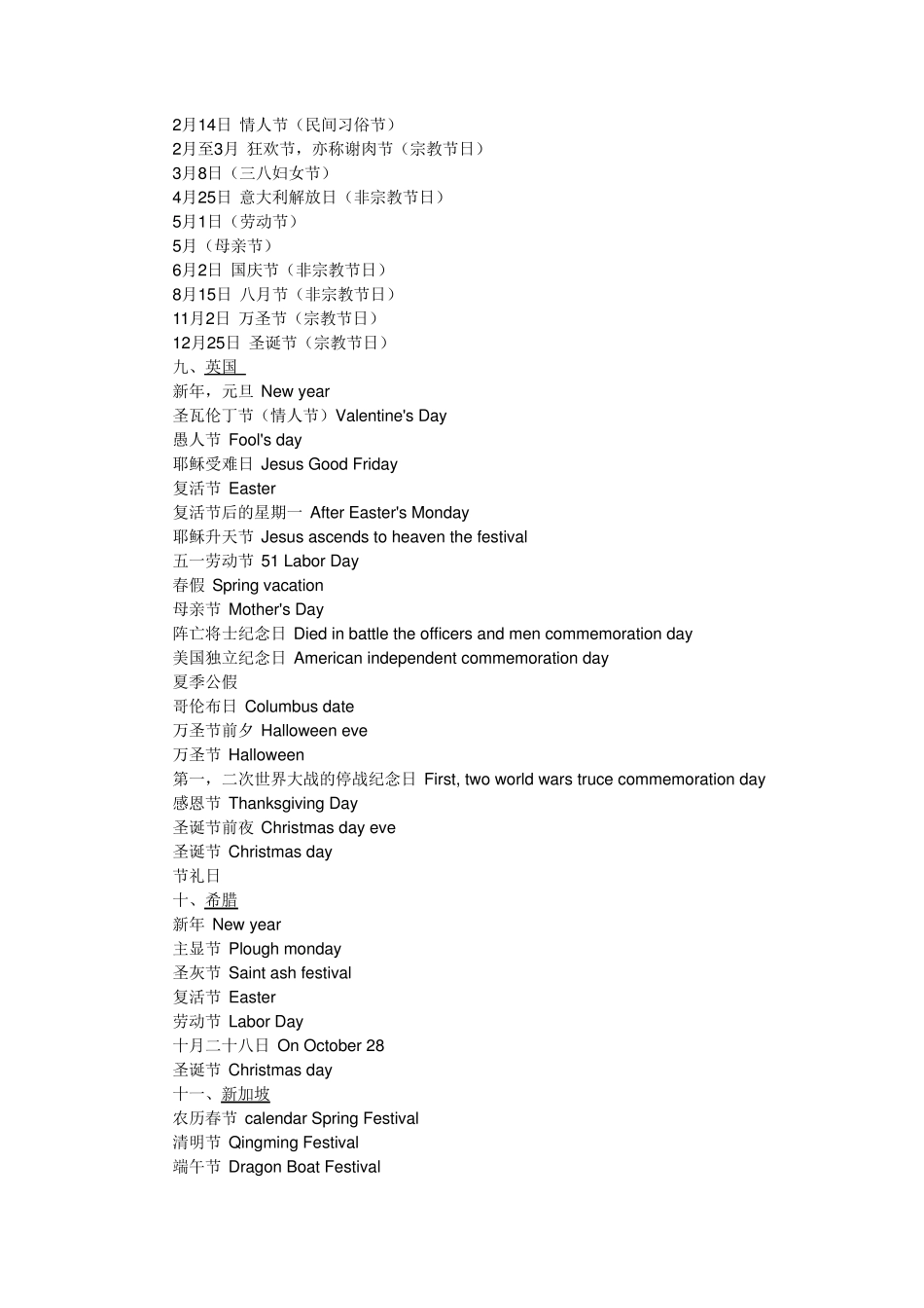各国的节日,代表人物,标志物_第3页