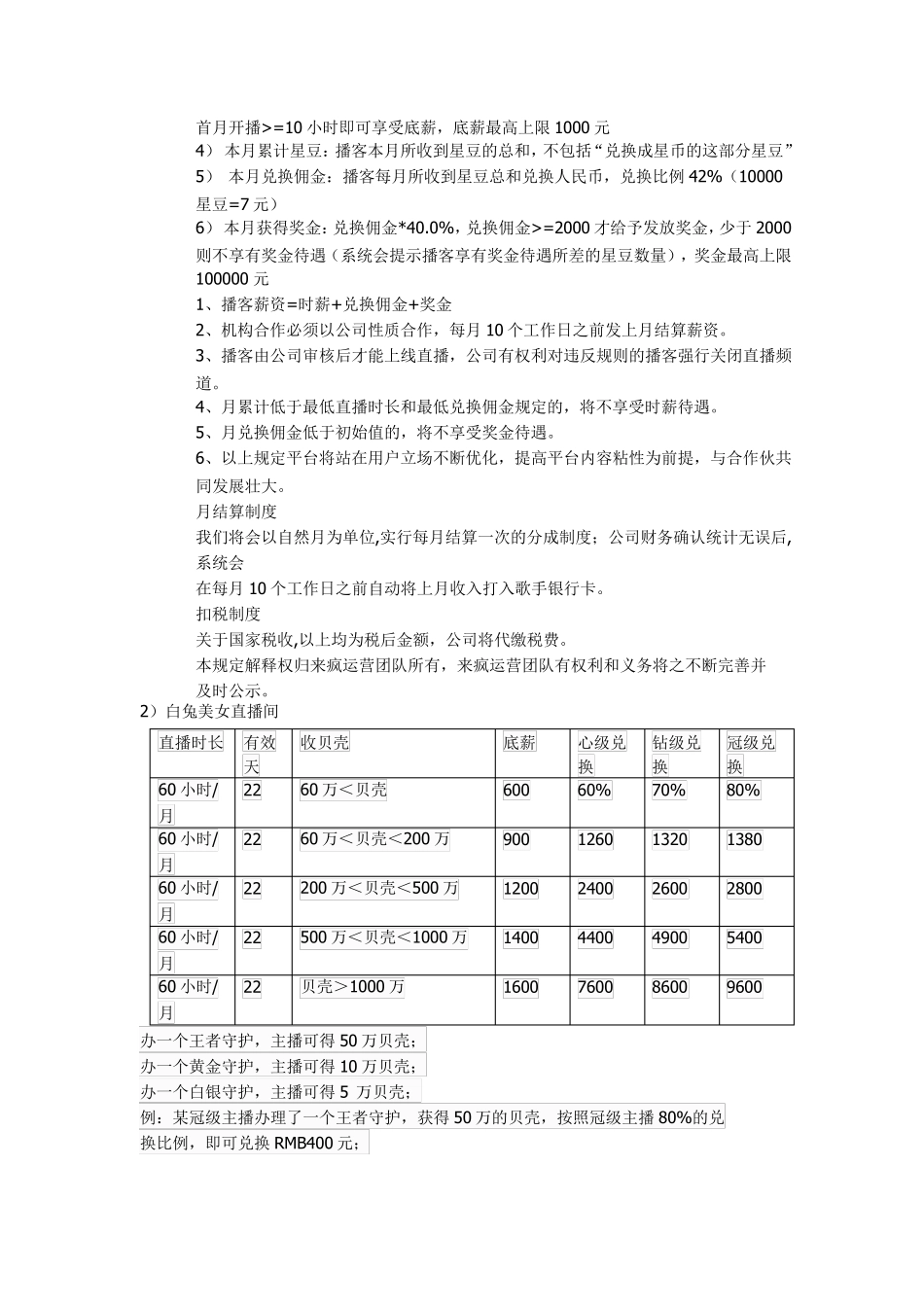 各大平台主播利润分成_第2页