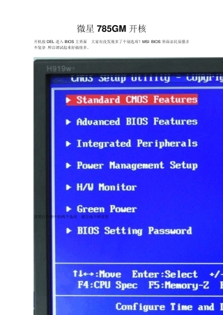 各种主板开核教程
