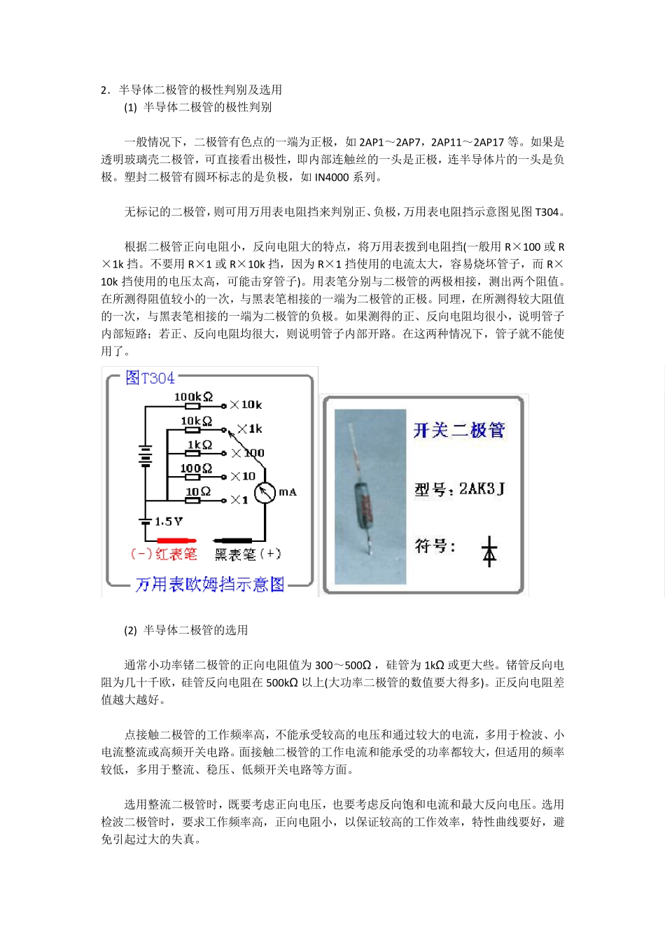 各种二极管的分类及参数_第2页