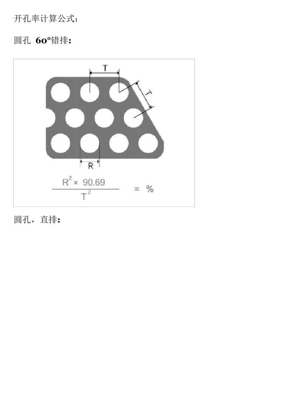各种冲孔板开孔率计算公式_第1页