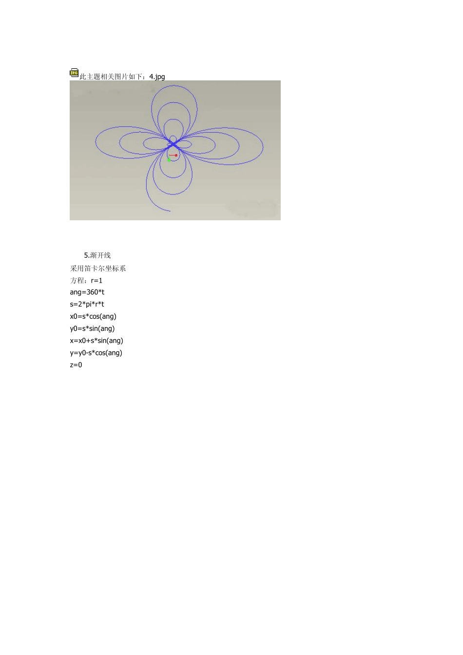 各种常见曲线的笛卡儿方程式总结_第3页