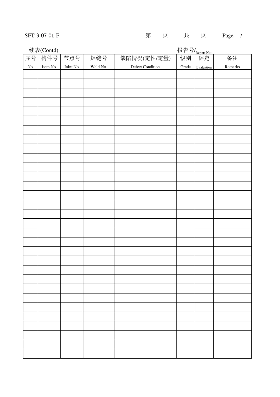各种无损检测中英文报告格式_第2页