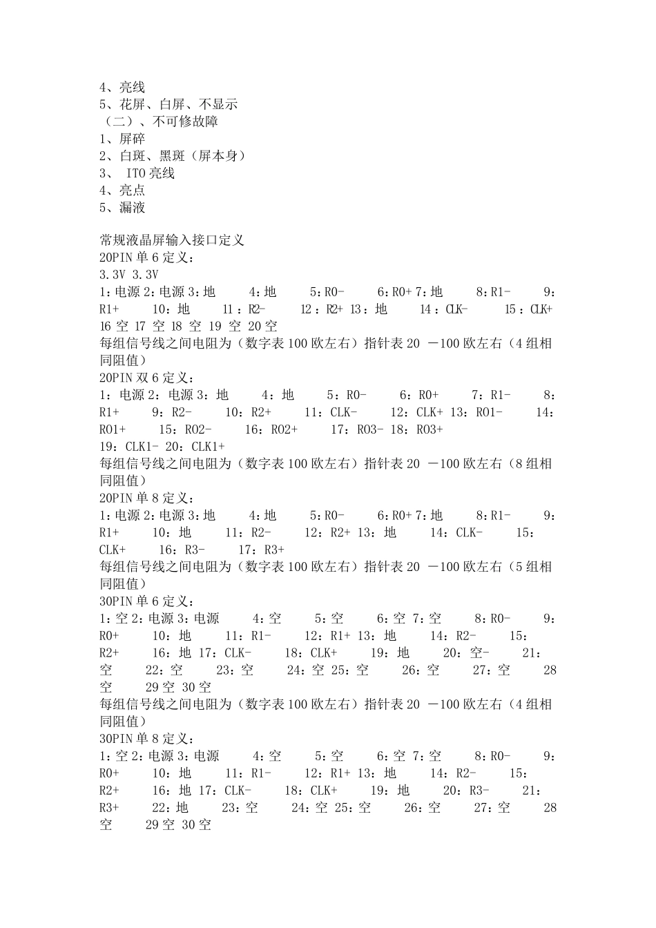 各种液晶屏参数_第2页