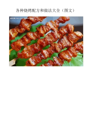 各种烧烤配方和做法大全(图文)