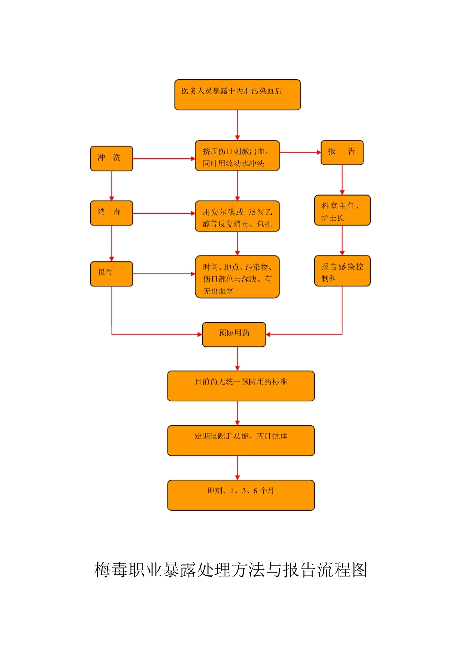 各种职业暴露处理流程图_第3页