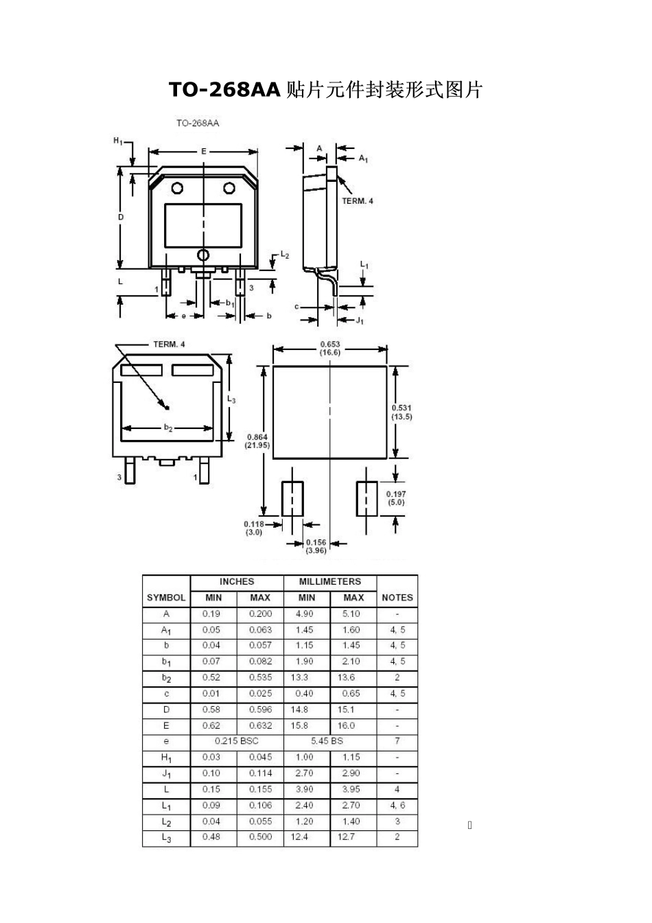 各种贴片封装尺寸图_第1页