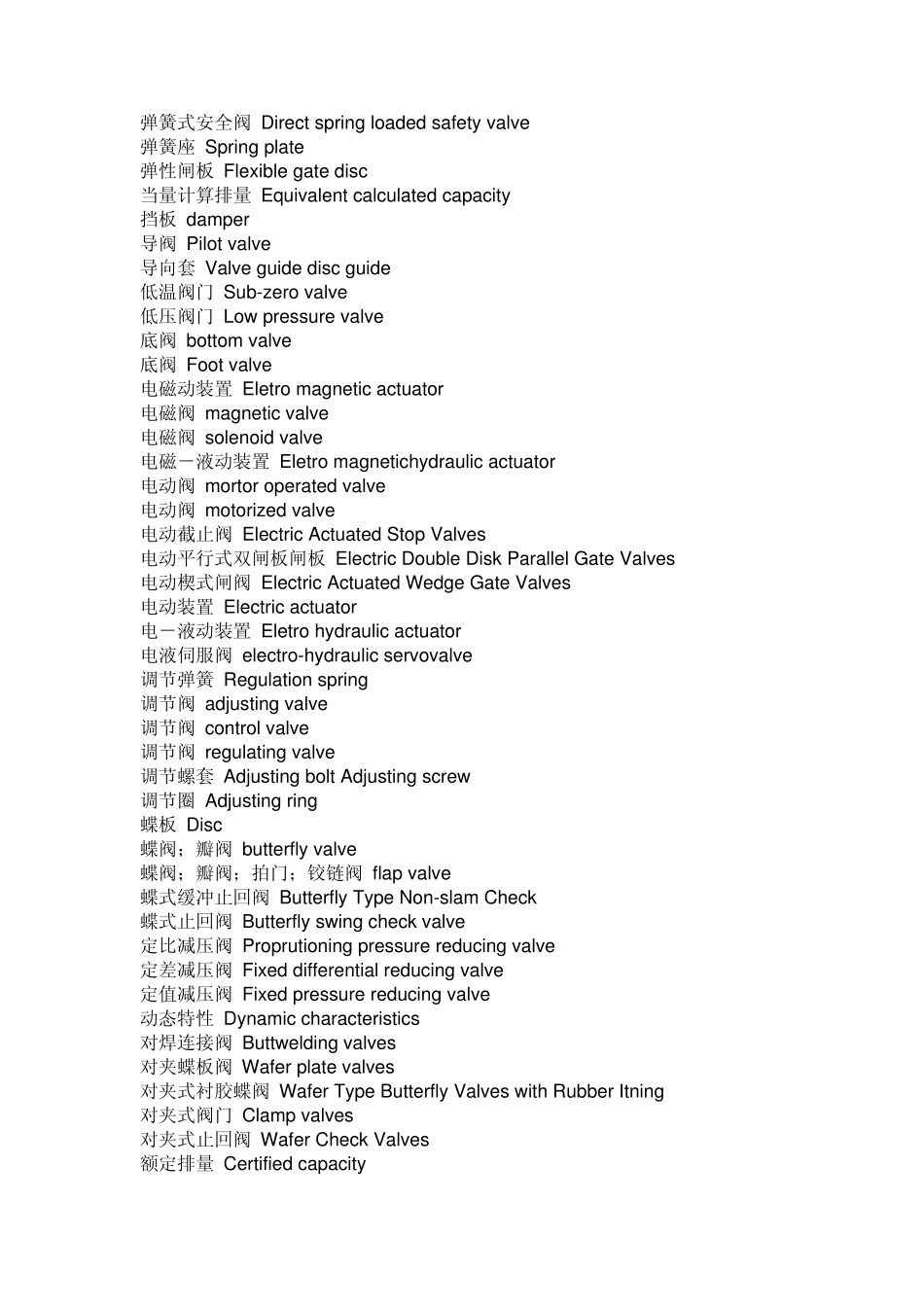各种阀的英文翻译_第2页
