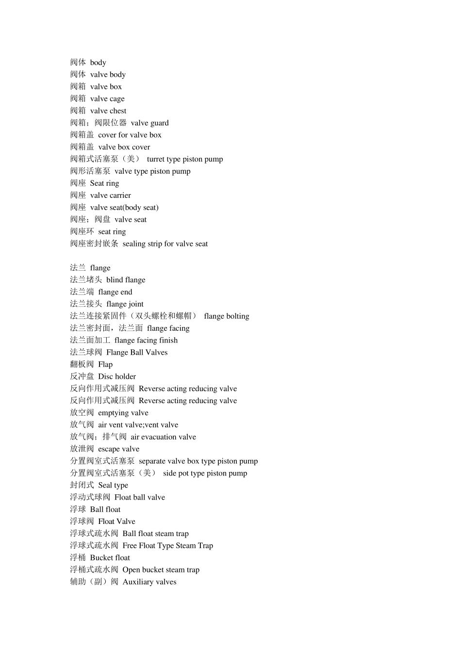 各种阀门的中英文对照_第2页
