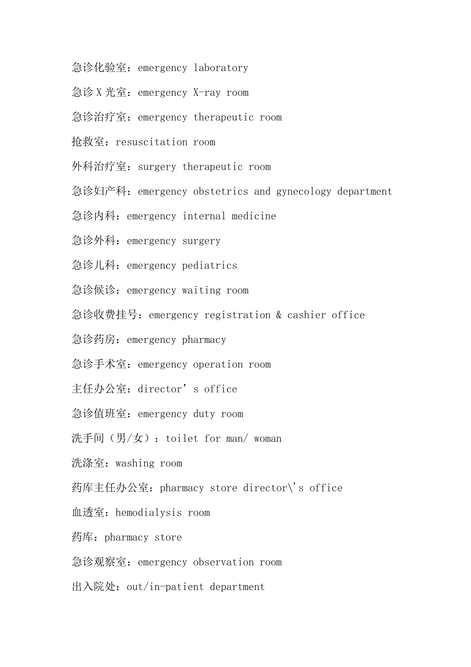 各科医生中英文对照_第3页