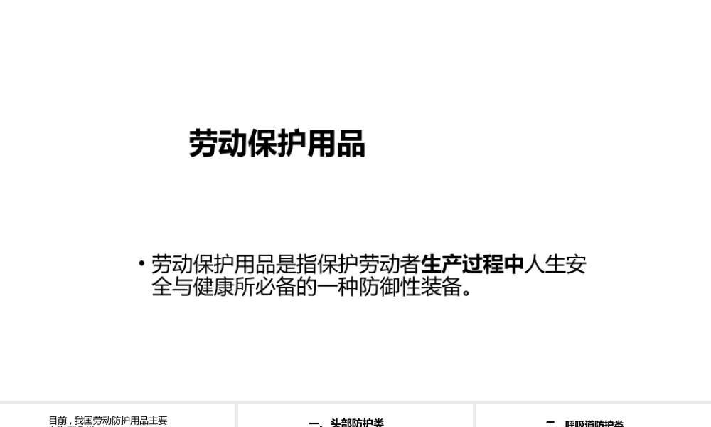 新员工入职安全培训通用安全知识：劳动保护用品-3