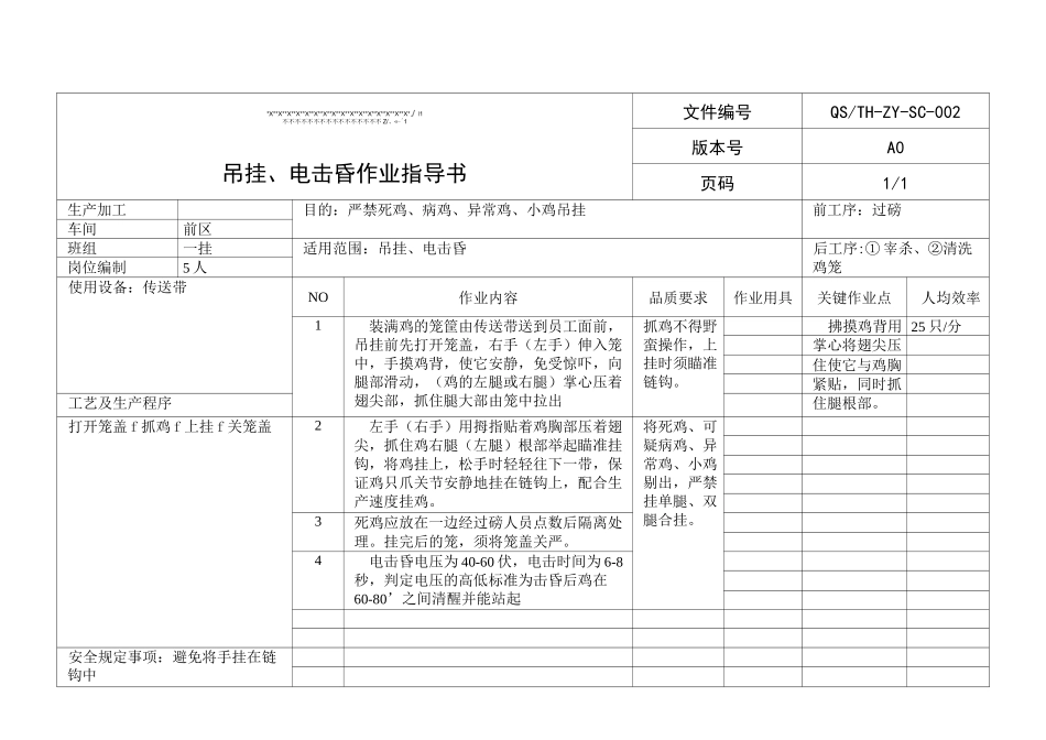 肉鸡生产加工作业指导书(一)_第2页