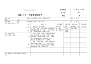 肉鸡生产加工作业指导书(一)