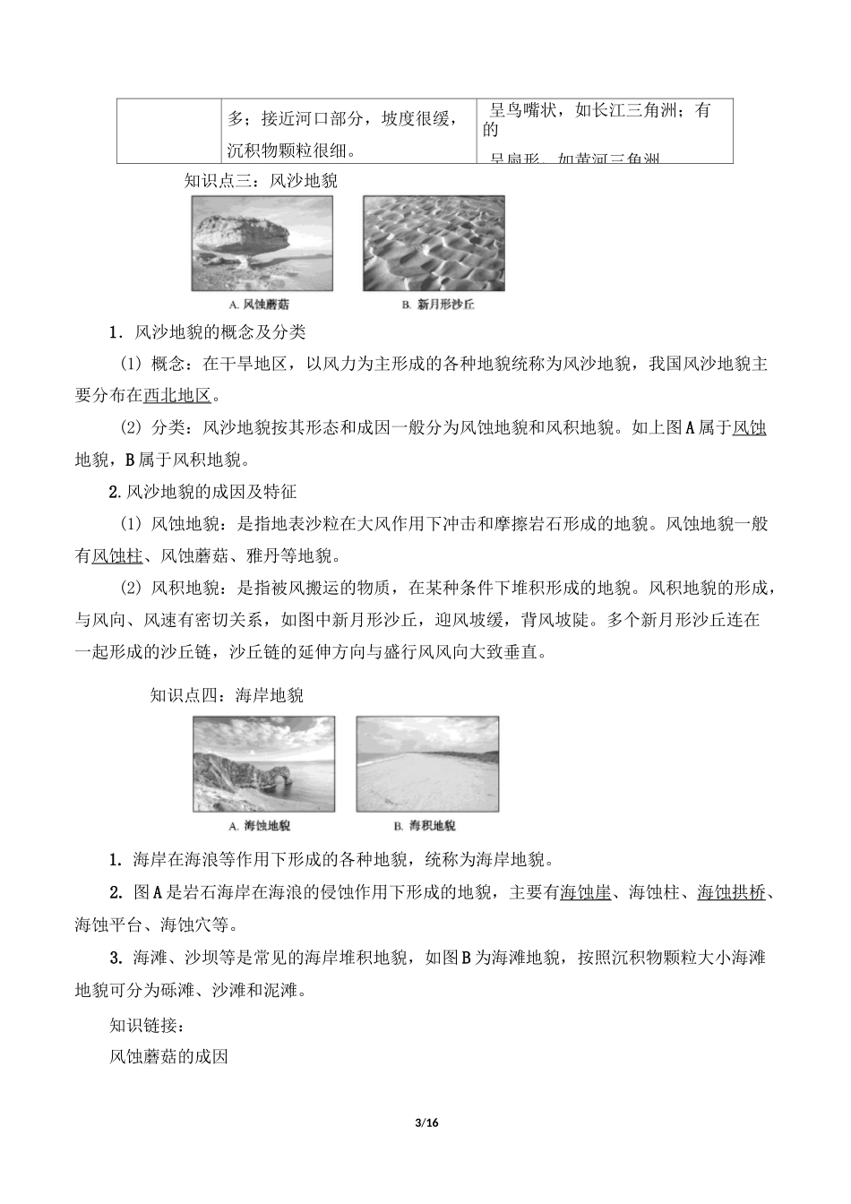 高中必修一地理《常见地貌类型》教案_第3页