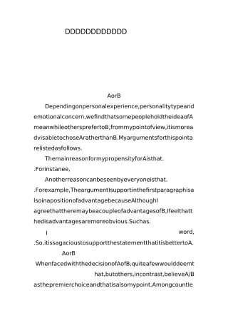 托福独立作文模板经典高分
