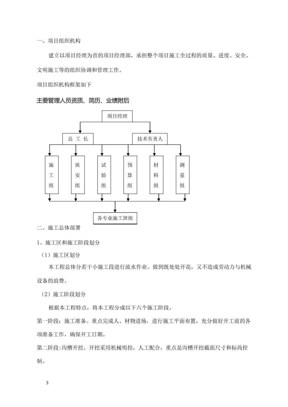 自来水供水管线施工组织设计_第3页