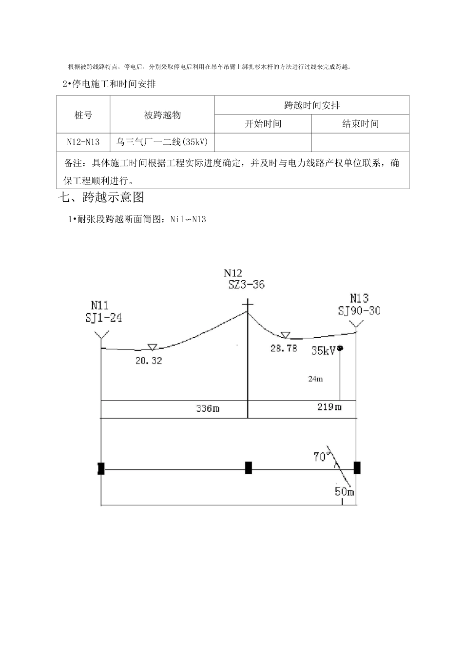 停电跨越35kV施工方案_第2页