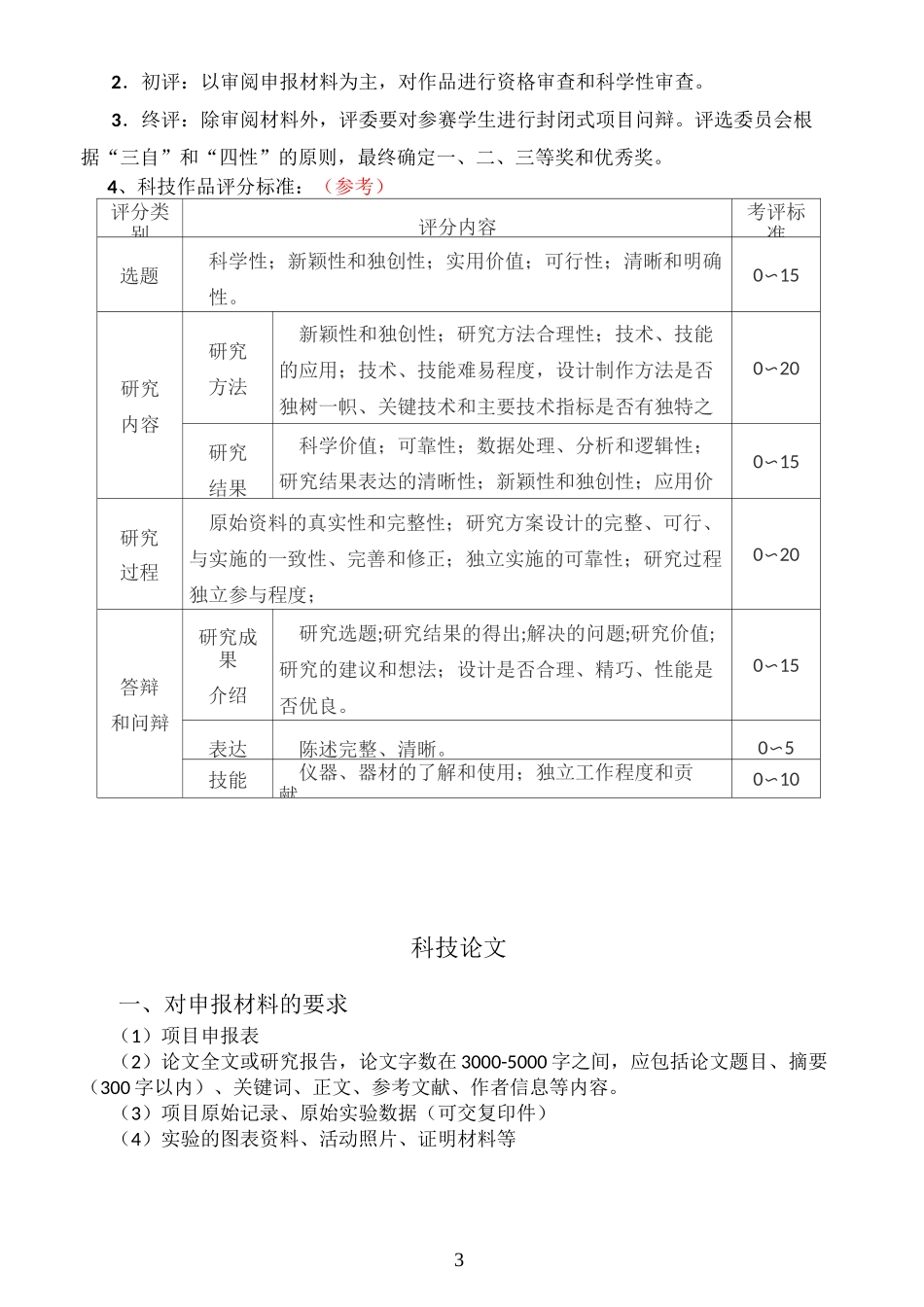科技创新大赛评选规则_第3页