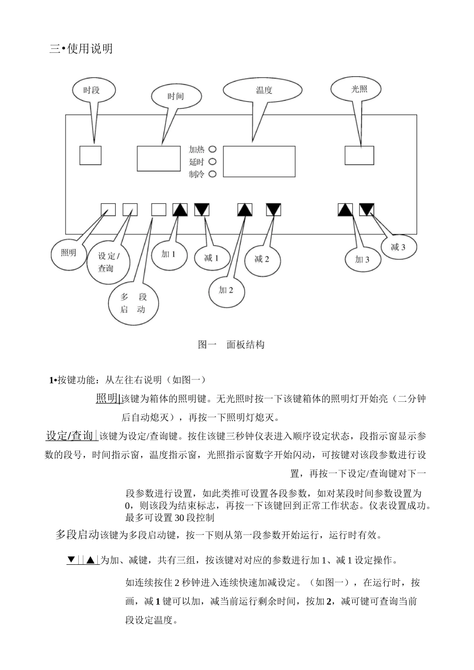 智能光照培养箱说明书_第3页