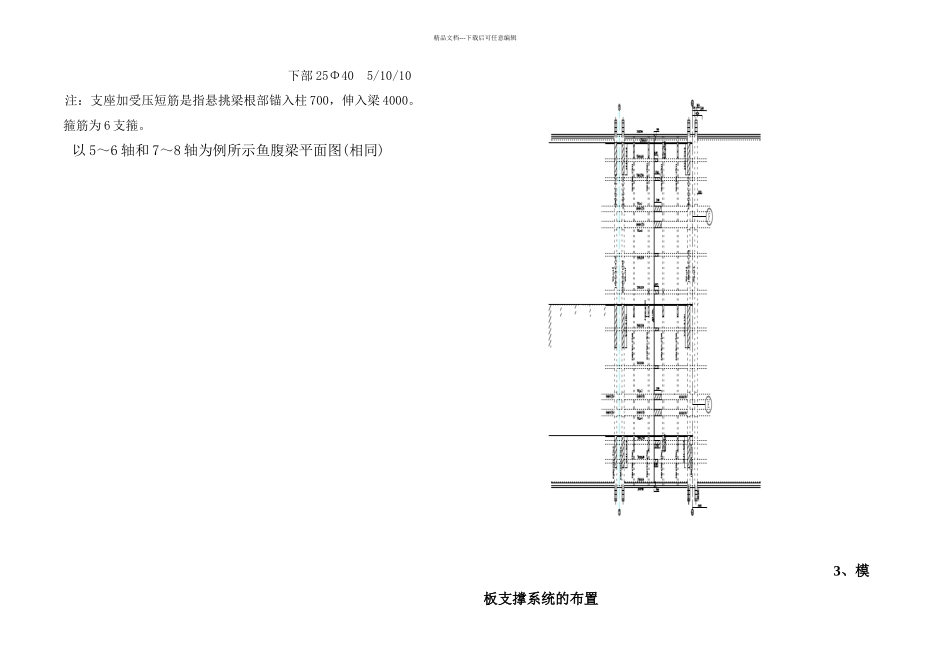 m层鱼腹式大梁的高支模专项施工方案_第3页