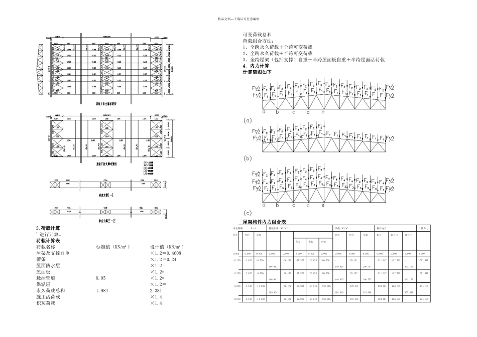 m梯形钢屋架课程设计计算书_第2页