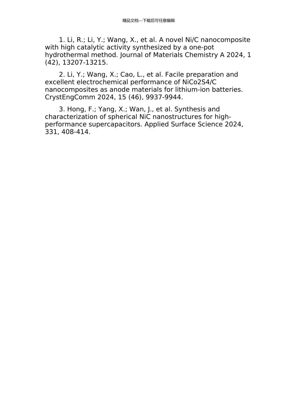 NiC复合材料的制备及电化学性能的研究的开题报告_第2页
