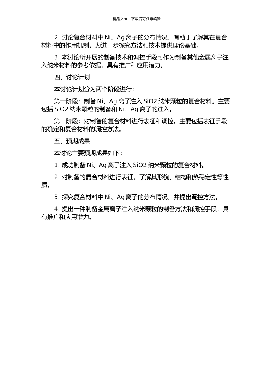 Ni、Ag离子注入SiO2纳米颗粒的合成、表征与调控的开题报告_第2页