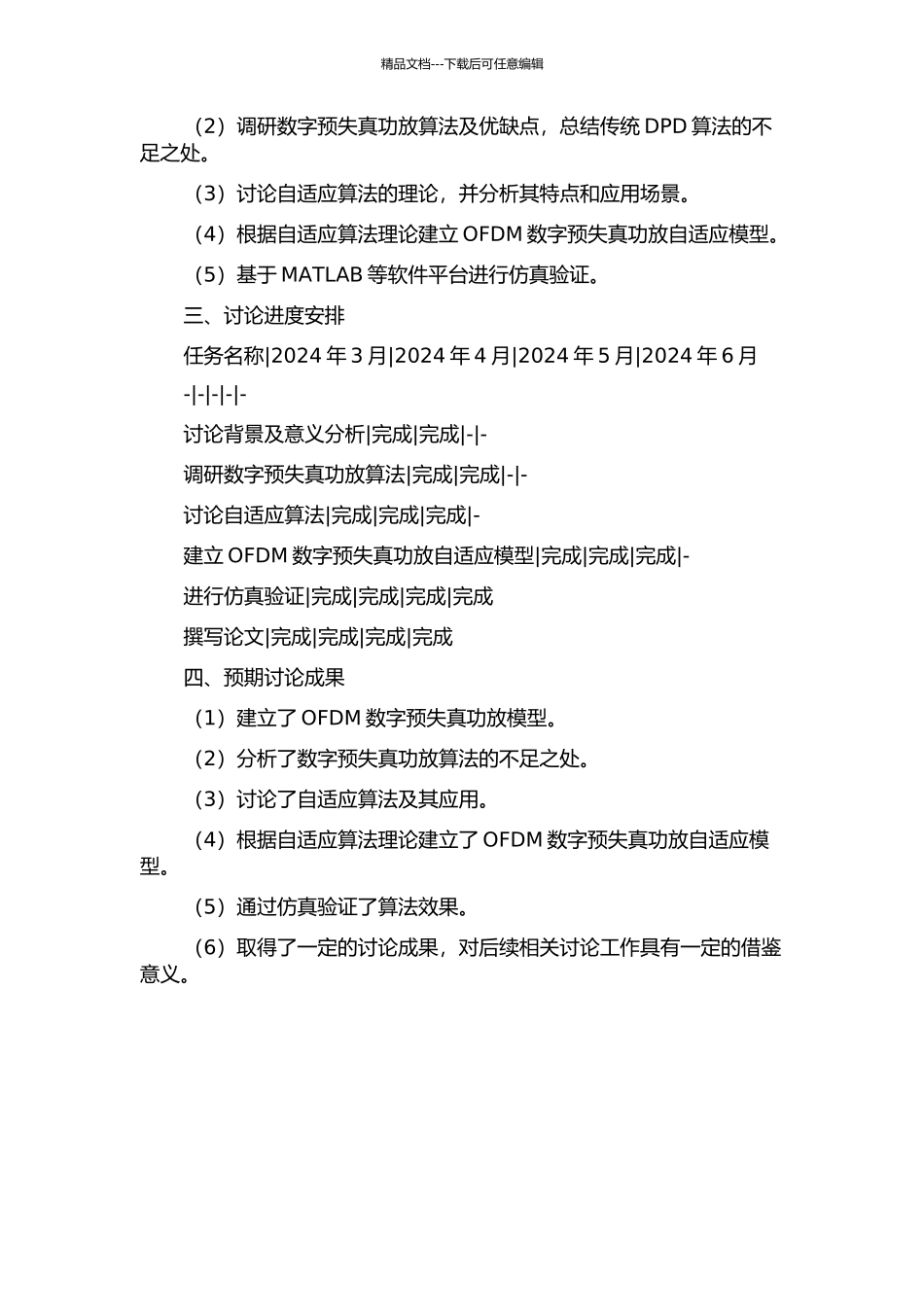 OFDM数字预失真功放模型与自适应算法研究的开题报告_第2页