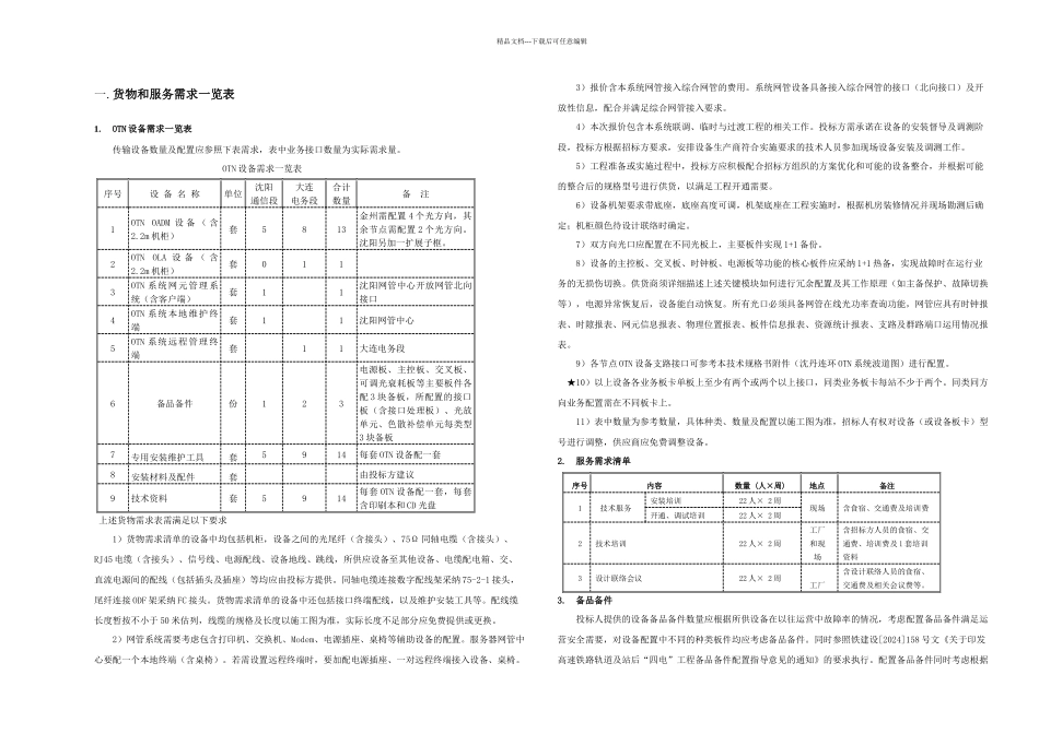 OTN设备技术规格书_第3页