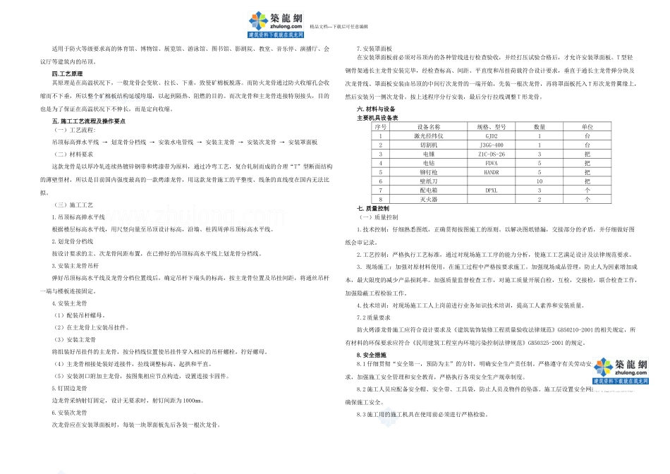 owa防火型烤漆龙骨施工工艺secret_第2页