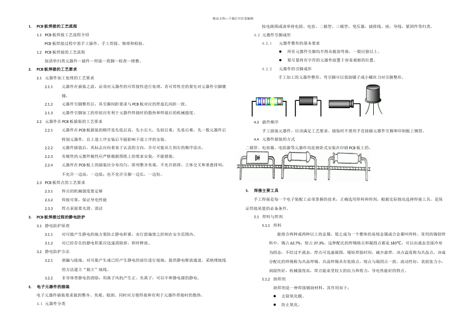 PCB板焊接工艺流程_第1页