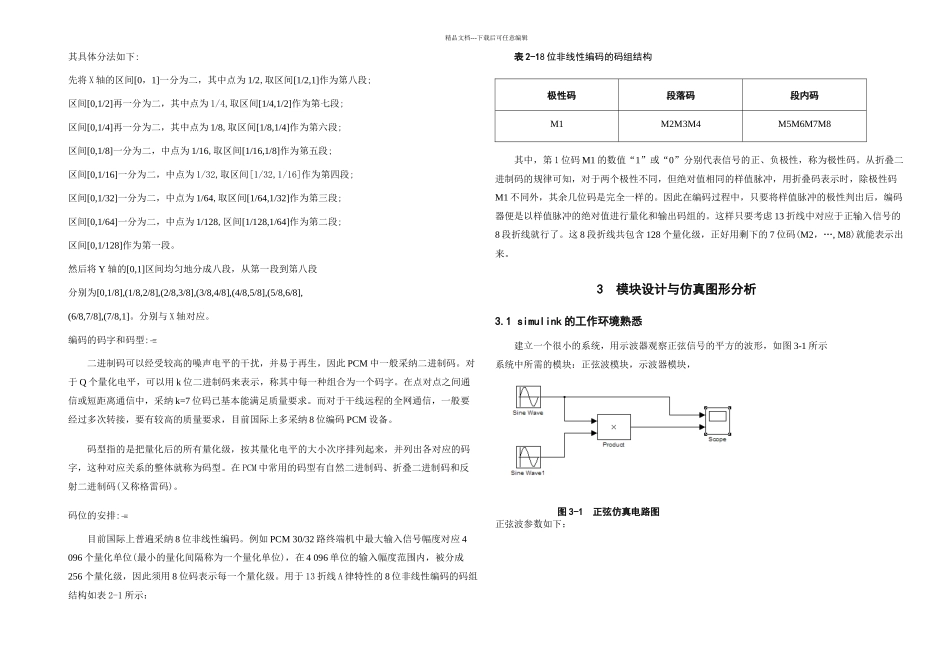 PCM编码器与PCM解码器的MATLAB实现及性能分析_第3页