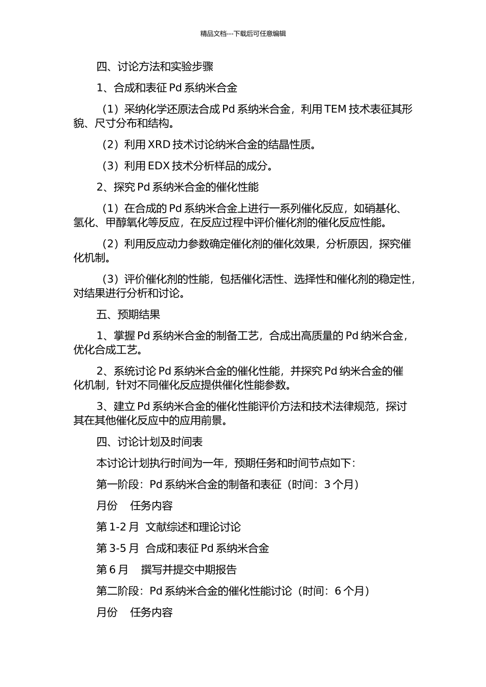 Pd系纳米合金合成以及催化性质研究的开题报告_第2页