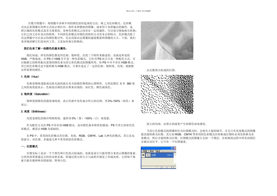Photoshop实例教程Photoshop色彩模式详解_第1页