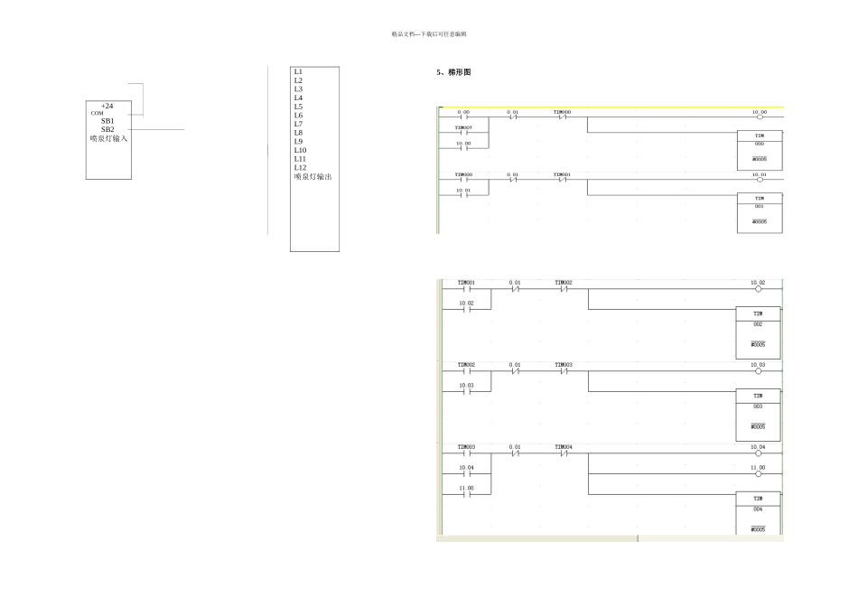 PLC课程设计抢答器喷泉舞台灯光交通灯传送带装配流水线_第2页