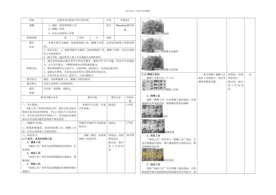 PS减淡加深和海绵工具五周_第1页