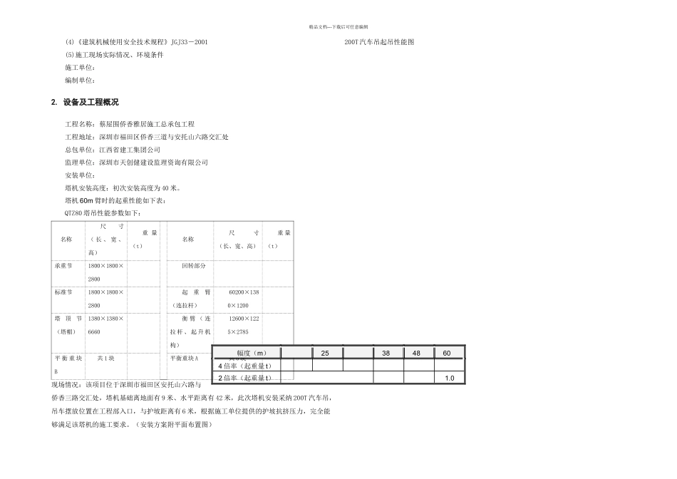 QTZ塔机安装施工方案_第2页