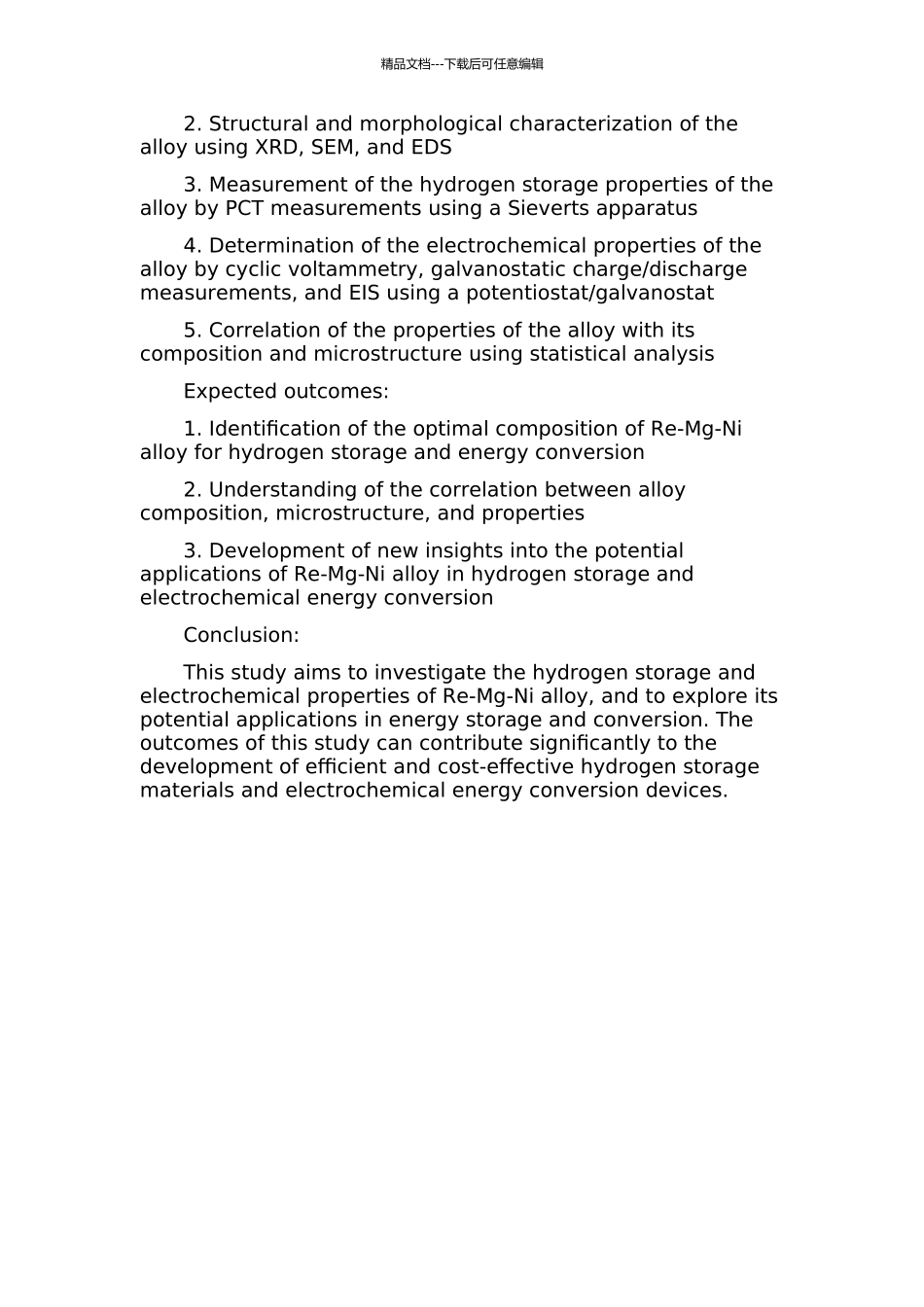 Re-Mg-Ni系合金储氢及电化学性能研究的开题报告_第2页