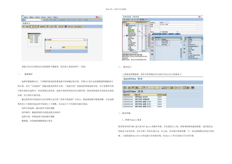 SAP系列之QuickView报表制作及传输手册_第2页