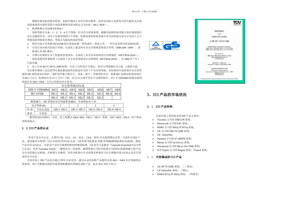 SIS基本知识及选型参考_第2页