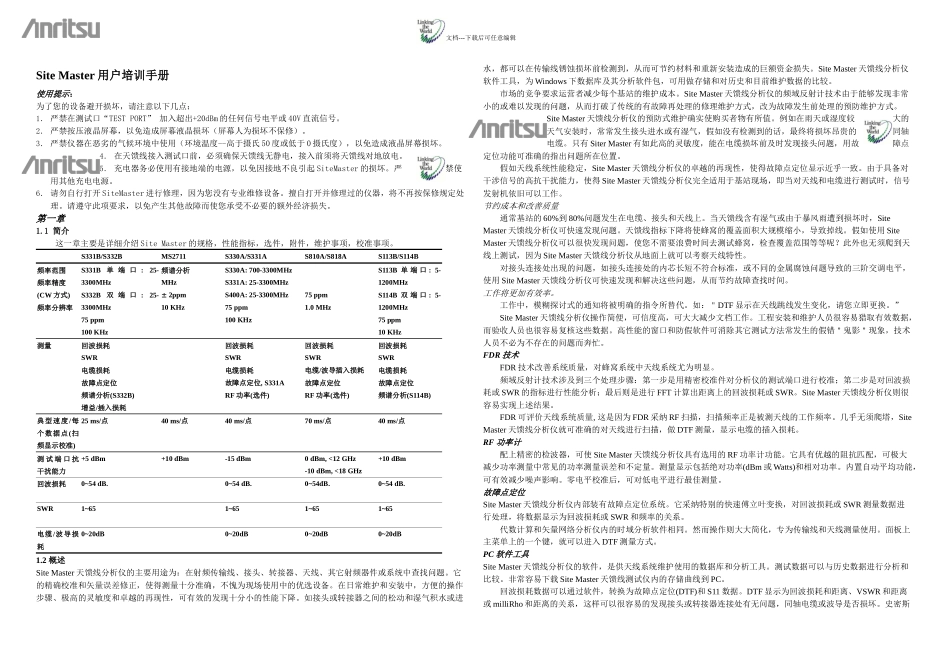 sitmaster详细培训手册_第1页
