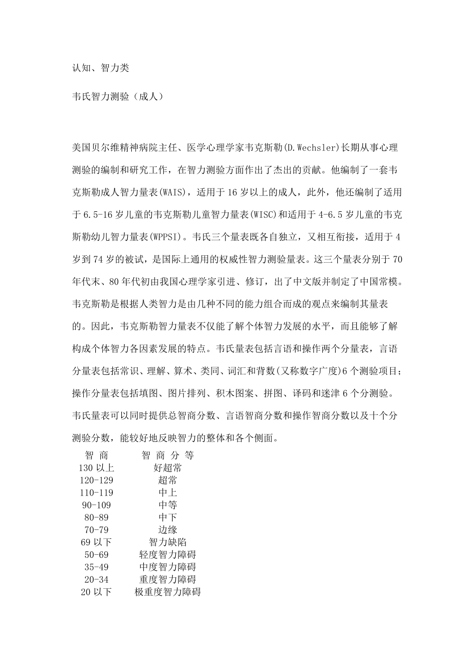 各类心理量表大全_第1页